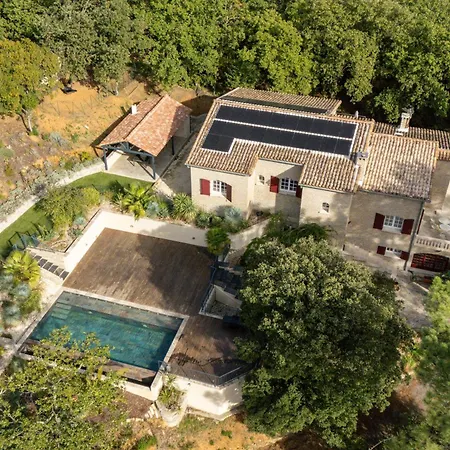 Les Hauts Du Marquet - Meublé De Tourisme 5 Etoiles - De Groupe 15 Personnes En Cévennes - Piscine à Débordement - Balnéo - Sauna - Nature * Saint Jean du Pin